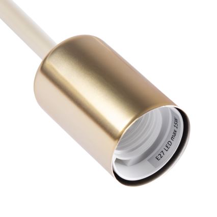 Lampadario a plafone OXFORD 5xE27/15W/230V ottone/bianco