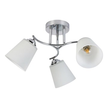 Lampadario a plafone PAFOS 3xE27/15W/230V cromo lucido