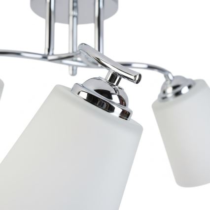 Lampadario a plafone PAFOS 3xE27/15W/230V cromo lucido