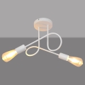 Lampadario a plafone per bambini OXFORD 2xE27/15W/230V bianco