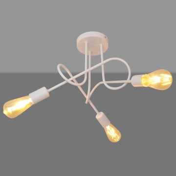 Lampadario a plafone per bambini OXFORD 3xE27/15W/230V bianco