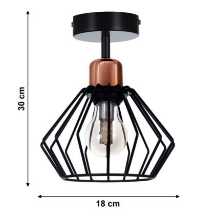 Lampadario a plafone PORTO 1xE27/40W/230V