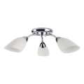 Lampadario a plafone PORTOS 3xE14/10W/230V cromato lucido