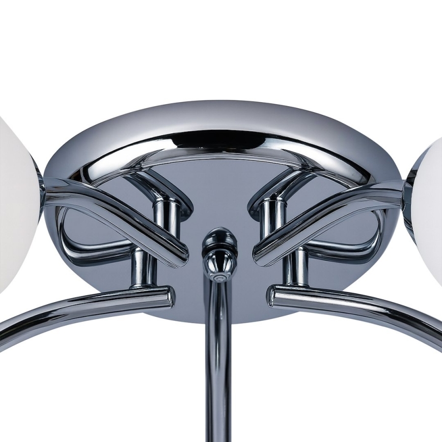 Lampadario a plafone PORTOS 5xE14/10W/230V cromo lucido