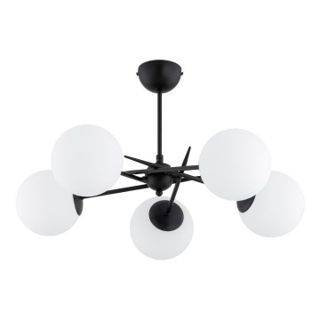 Lampadario a plafone PRIMERY 5xE14/10W/230V nero