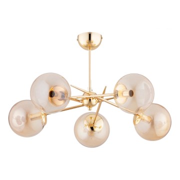 Lampadario a plafone PRIMERY 5xE14/10W/230V oro