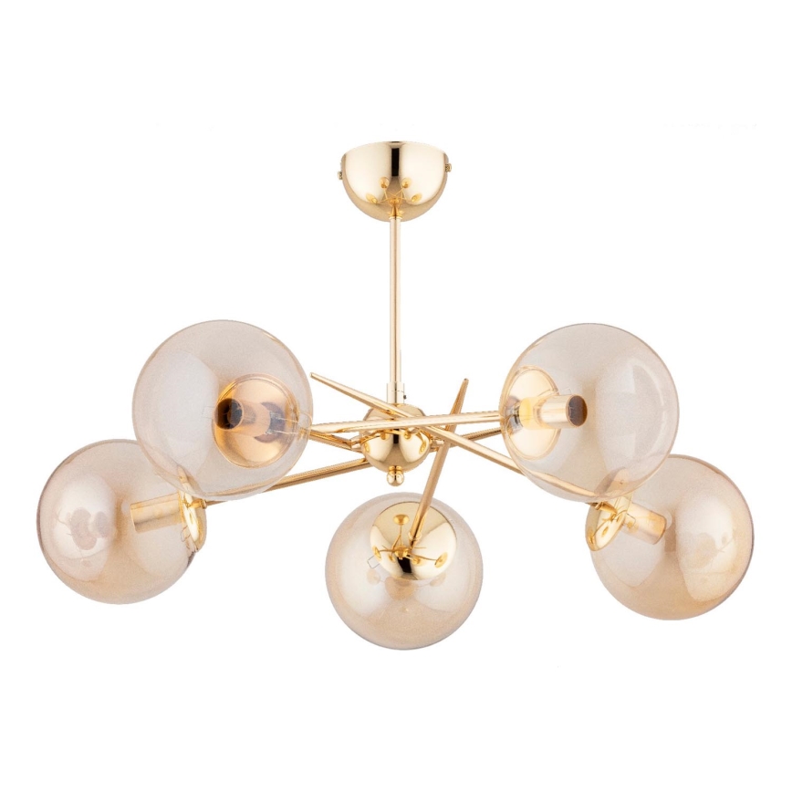 Lampadario a plafone PRIMERY 5xE14/10W/230V oro