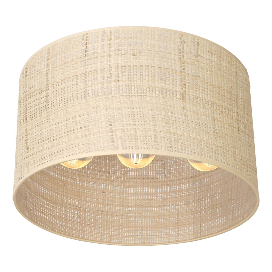 Lampadario a plafone RATTAN 3xE27/60W/230V rattan