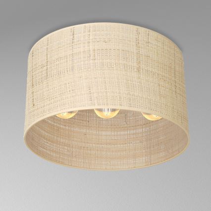 Lampadario a plafone RATTAN 3xE27/60W/230V rattan