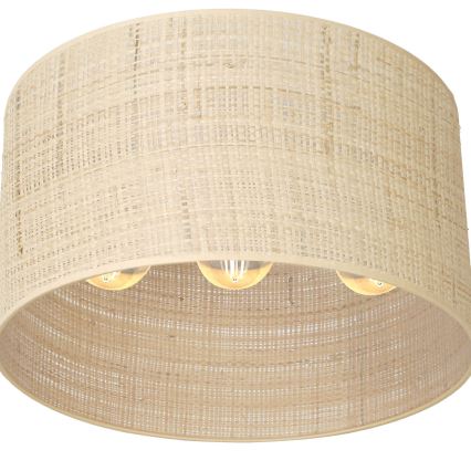 Lampadario a plafone RATTAN 3xE27/60W/230V rattan