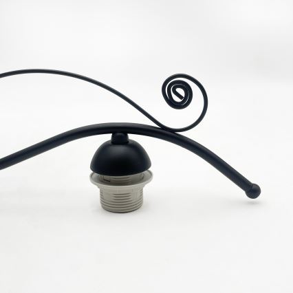 Lampadario a plafone RETRO 3xE27/60W/230V nero/bianco