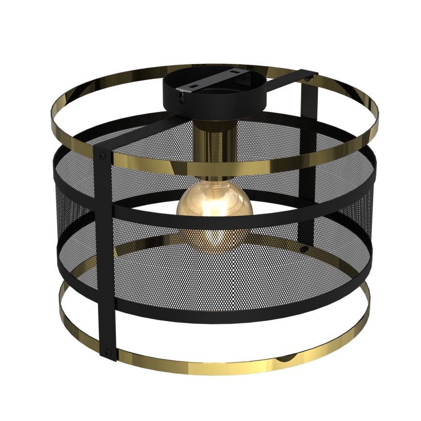 Lampadario a plafone RIM 1xE27/60W/230V nero/oro