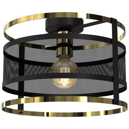 Lampadario a plafone RIM 1xE27/60W/230V nero/oro