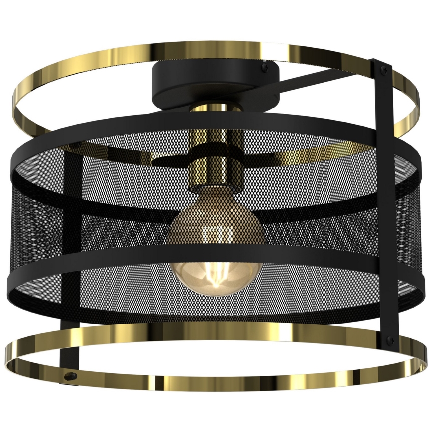Lampadario a plafone RIM 1xE27/60W/230V nero/oro