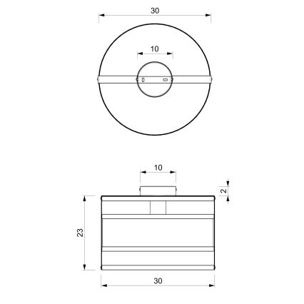 Lampadario a plafone RIM 1xE27/60W/230V nero/oro