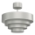 Lampadario a plafone RINGS 1xE27/15W/230V cromo lucido