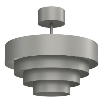 Lampadario a plafone RINGS 1xE27/15W/230V grigio