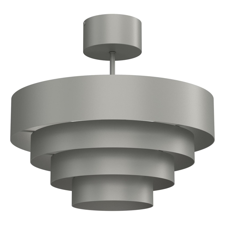 Lampadario a plafone RINGS 1xE27/15W/230V grigio