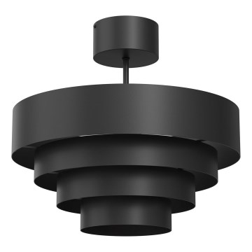 Lampadario a plafone RINGS 1xE27/15W/230V nero