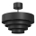 Lampadario a plafone RINGS 1xE27/15W/230V nero