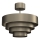 Lampadario a plafone RINGS 1xE27/15W/230V ottone