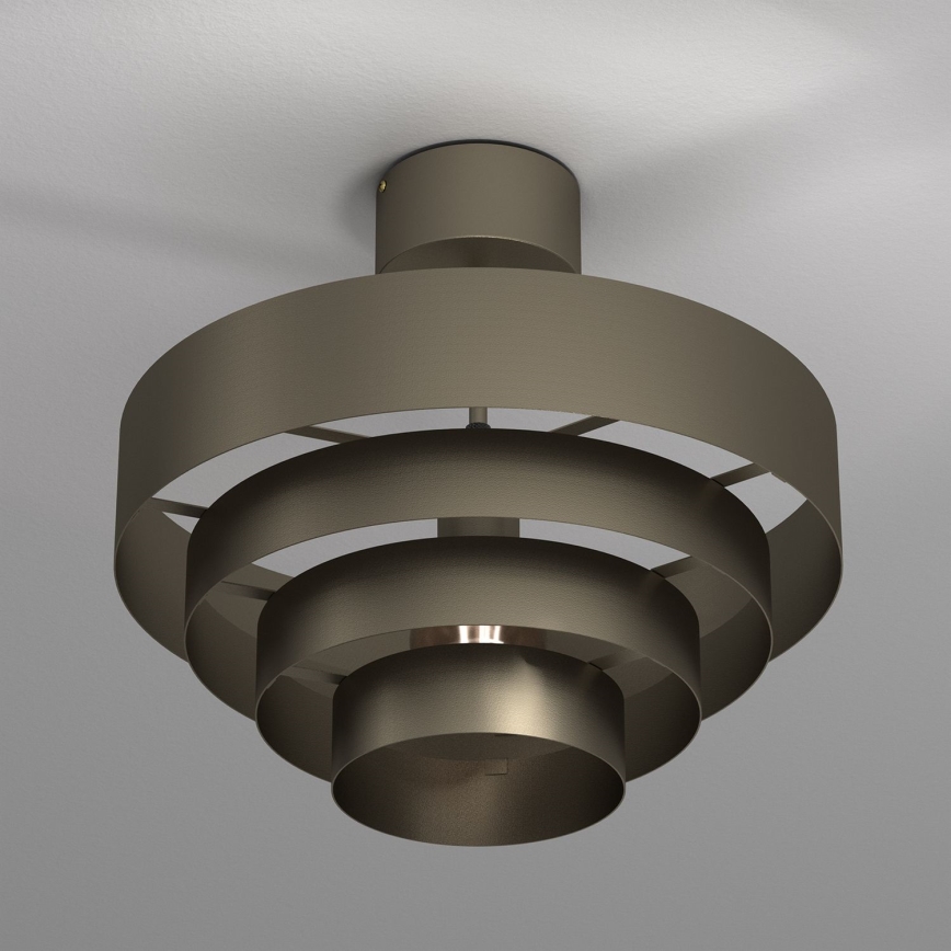 Lampadario a plafone RINGS 1xE27/15W/230V ottone
