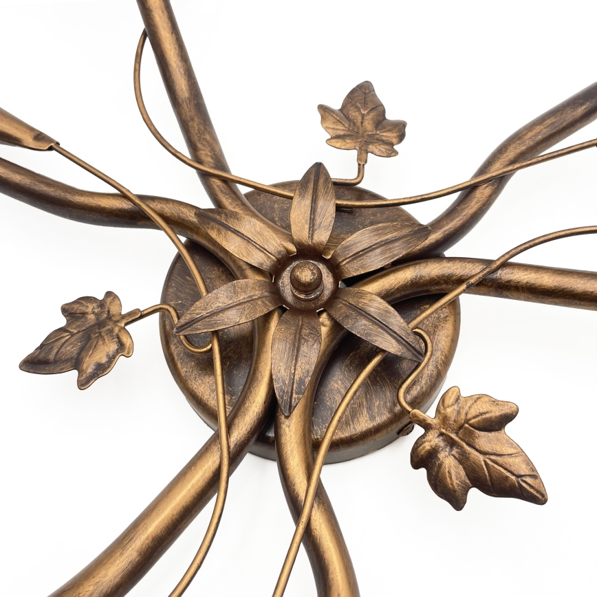 Lampadario a plafone ROZETA 3xE14/40W/230V bronzo