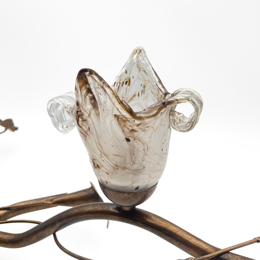 Lampadario a plafone ROZETA 3xE14/40W/230V bronzo