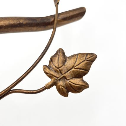 Lampadario a plafone ROZETA 3xE14/40W/230V bronzo