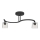 Lampadario a plafone SANTOS 2xE27/15W/230V nero/limpido