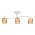 Lampadario a plafone SANTOS 3xE27/15W/230V bianco/arancione