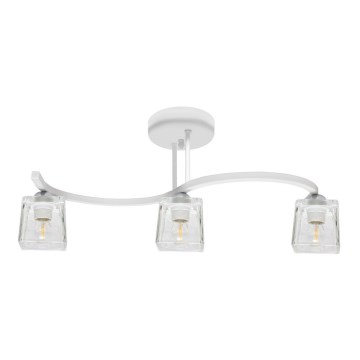Lampadario a plafone SANTOS 3xE27/15W/230V bianco