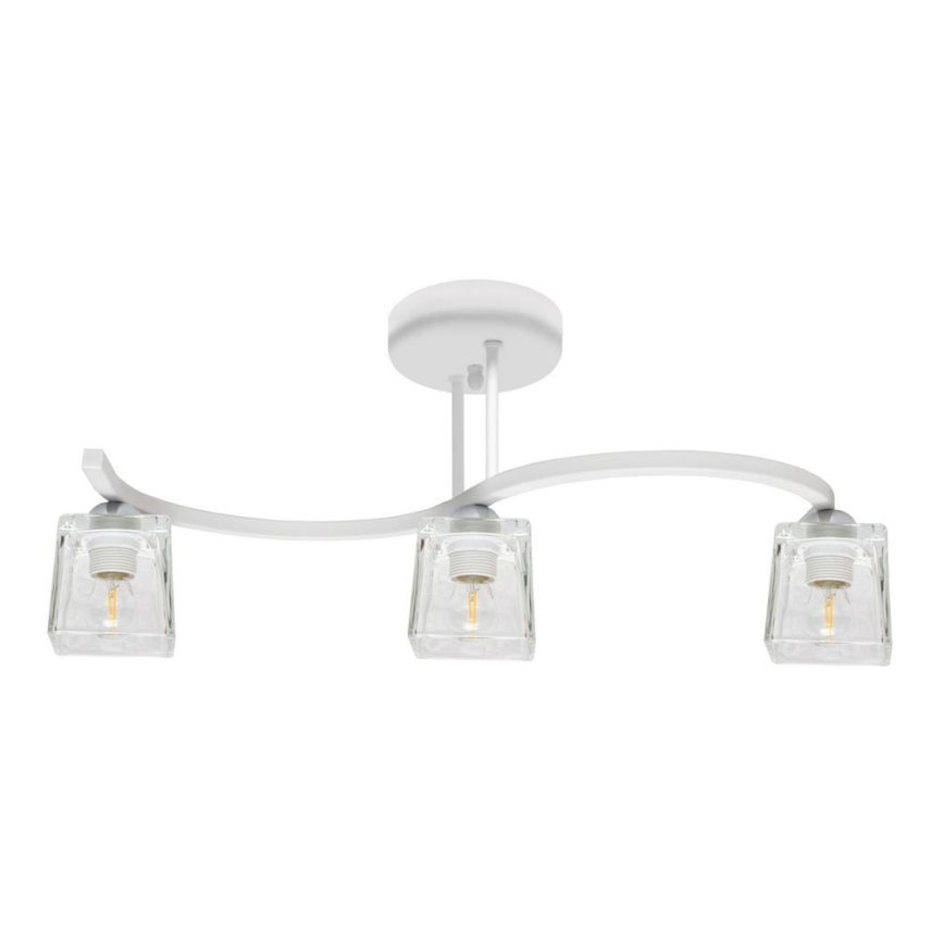 Lampadario a plafone SANTOS 3xE27/15W/230V bianco