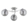 Lampadario a plafone SAVI 3xE14/10W/230V cromo lucido
