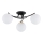 Lampadario a plafone SAVI 3xE14/10W/230V nero/oro