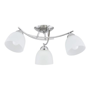 Lampadario a plafone SEVA 3xE27/15W/230V cromo lucido