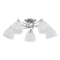 Lampadario a plafone SEVA 5xE27/15W/230V cromo lucido