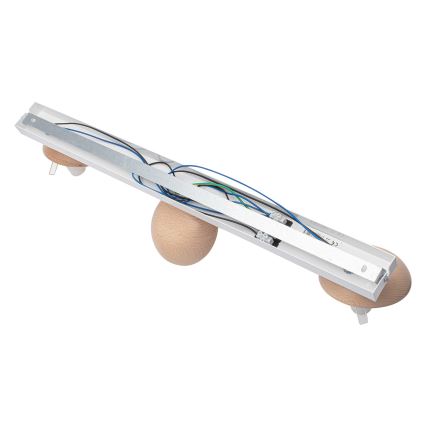 Lampadario a plafone SFERA WOOD 3xE14/40W/230V