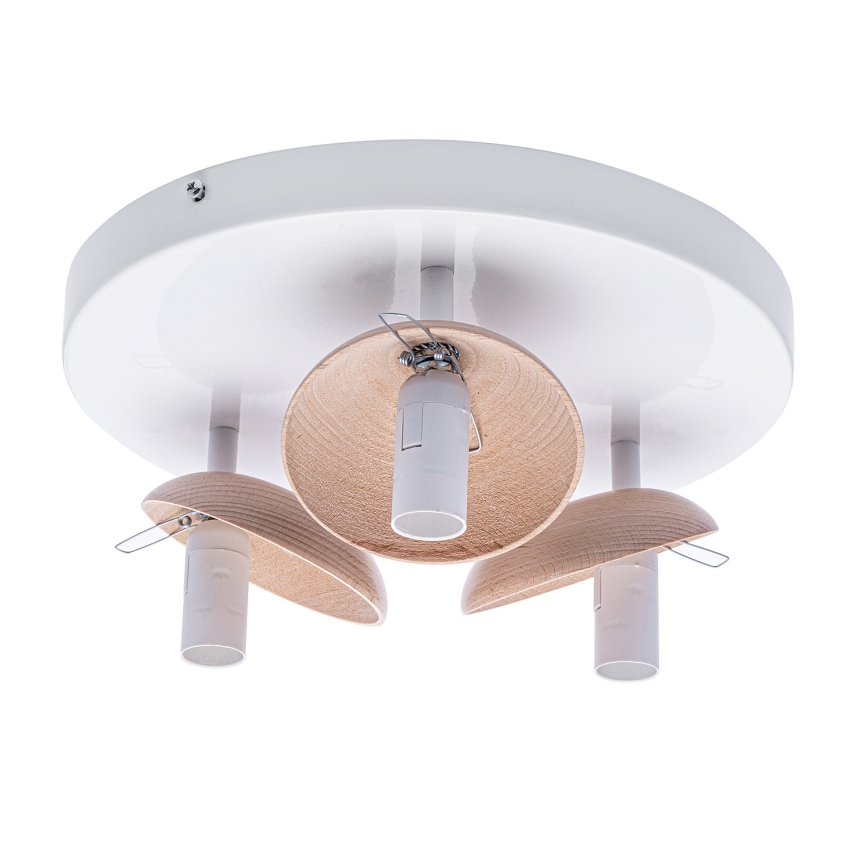 Lampadario a plafone SFERA WOOD 3xE14/40W/230V