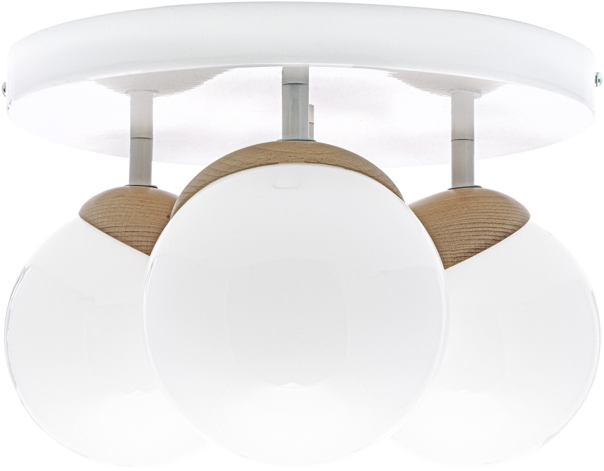 Lampadario a plafone SFERA WOOD 3xE14/40W/230V