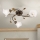 Lampadario a plafone SISI 3xE14/40W/230V diametro 60 cm bronzo/patina