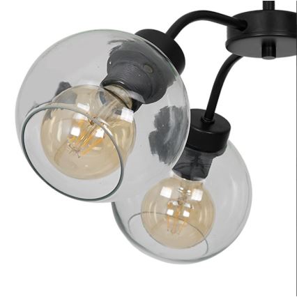 Lampadario a plafone SOFIA 3xE27/60W/230V limpido