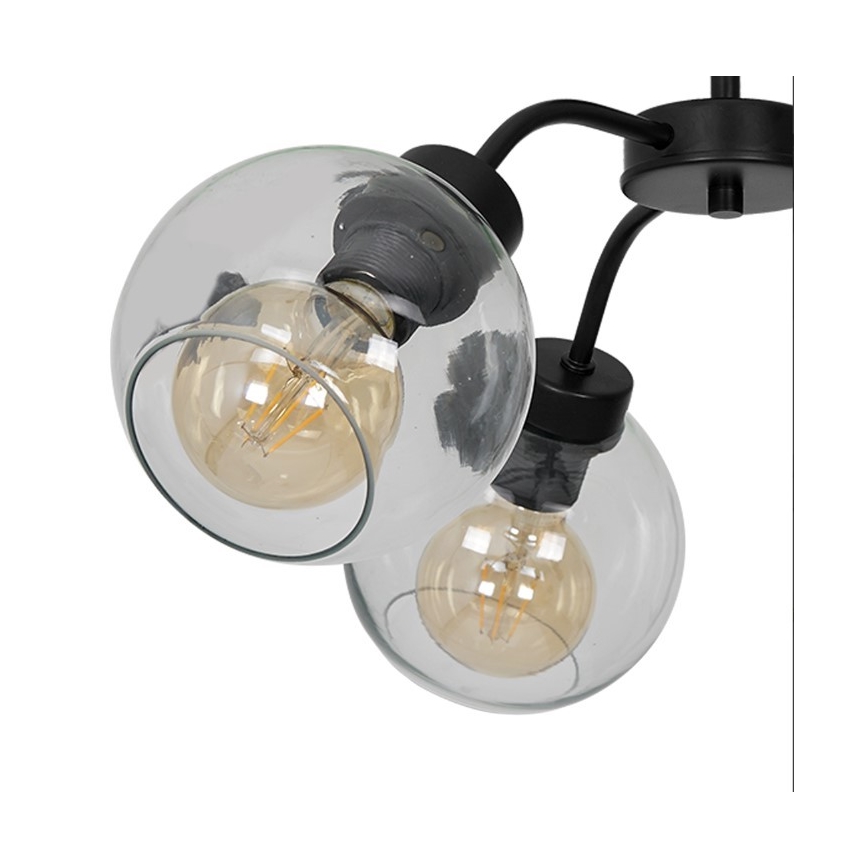 Lampadario a plafone SOFIA 3xE27/60W/230V limpido