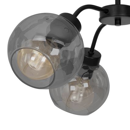 Lampadario a plafone SOFIA 3xE27/60W/230V nero