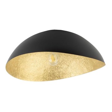 Lampadario a plafone SOLARIS 1xE27/60W/230V diametro 33 cm nero/oro