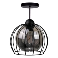 Lampadario a plafone SOLO BLACK 1xE27/60W/230V nero/fumé
