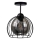 Lampadario a plafone SOLO BLACK 1xE27/60W/230V nero/fumé