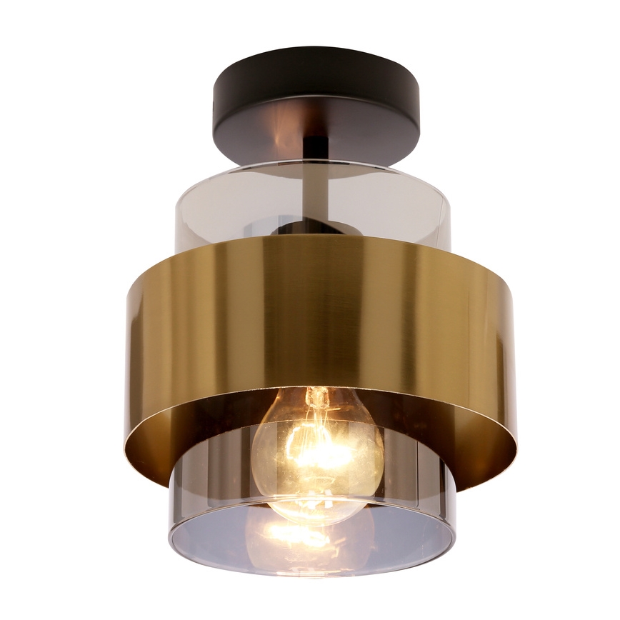 Lampadario a plafone SPIEGA 1xE27/60W/230V oro/nero