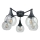 Lampadario a plafone STAR 5xE27/60W/230V nero/limpido