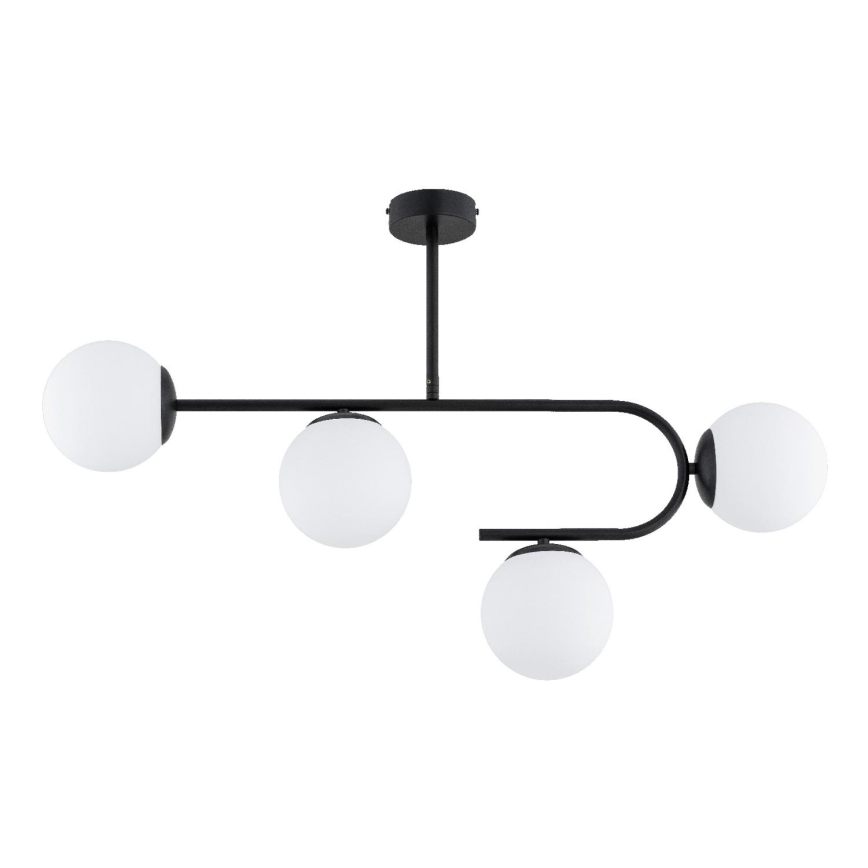 Lampadario a plafone STELLAR 4xE14/10W/230V nero